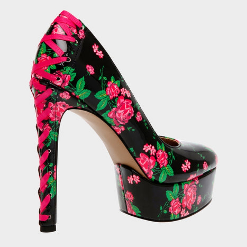 Betsey Johnson Floral Pumps Bonnee